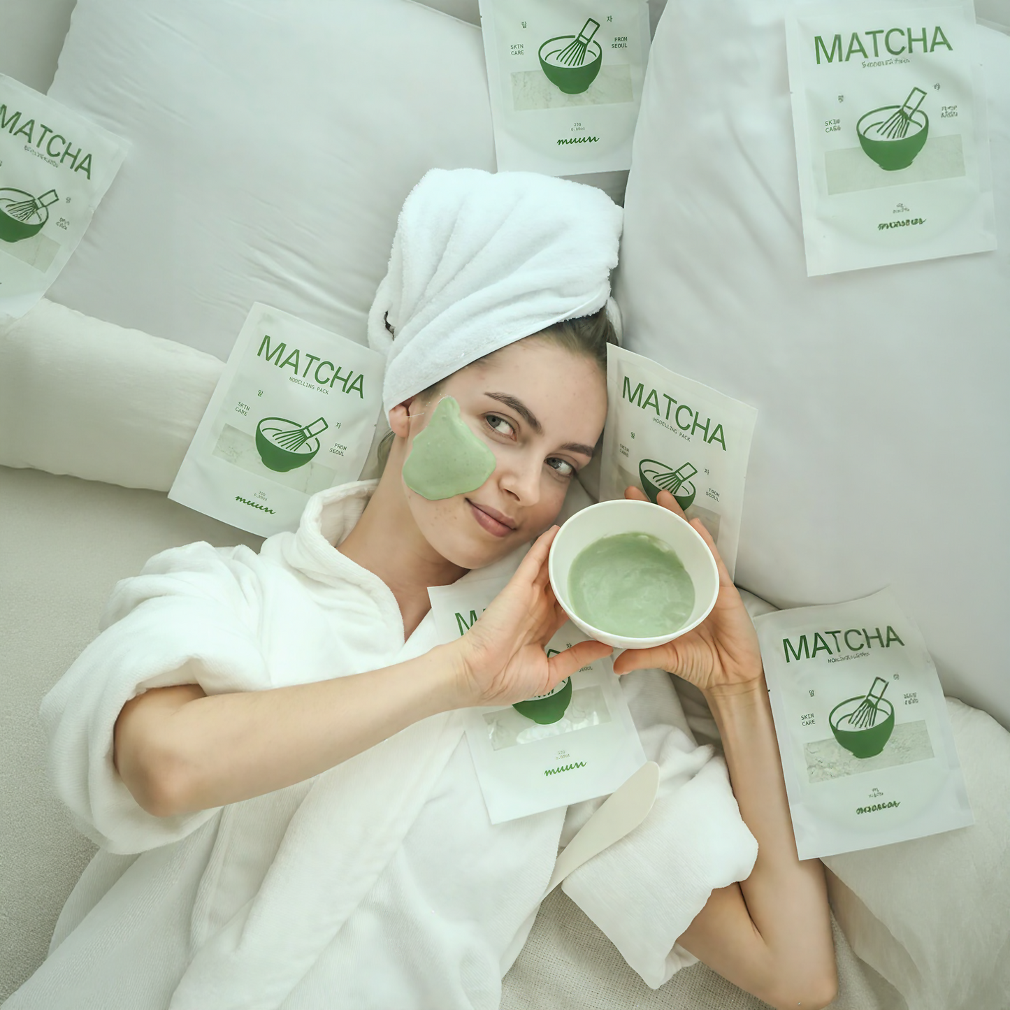 Matcha Skincare Modelling Pack